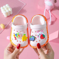 Sandalias De Verano Para Niños Con Agujeros Zapatos Suaves Antideslizantes Diseño De Dibujos Animados DIY Para Niños Y Niñas Tallas Para Edades 4-6 Años - details 3