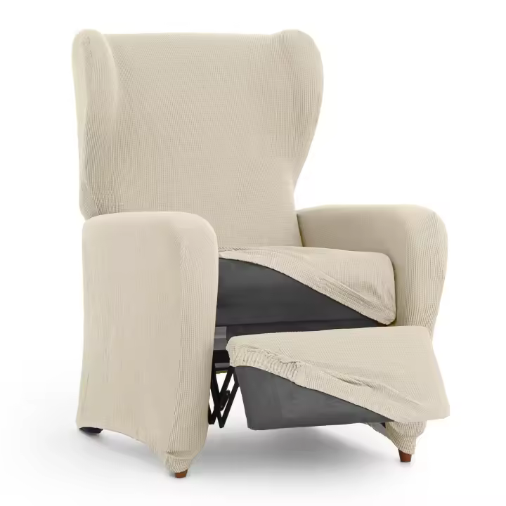 Funda para sillón con pies separados Eysa ULISES Blanco 90 x 100 x 75 cm - 1