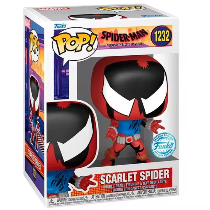 Figura Pop Spiderman Scarlet Spider Exclusive-Figura de Vinilo Coleccionable - Idea de Regalo- Mercancia Oficial - Juguetes para Niños y Adultos - Movies Fans - Muñeco para Coleccionistas y Exposición - 1