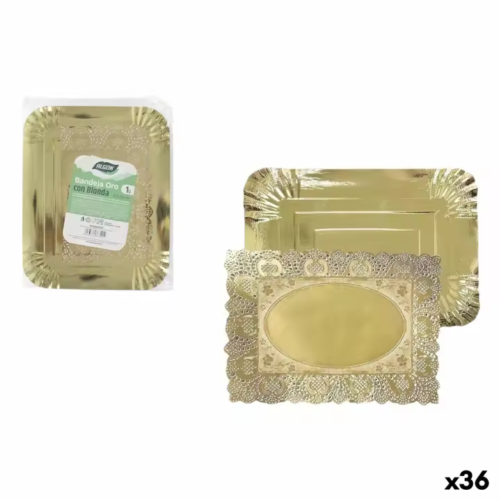 Bandeja de Aperitivos Algon Rectangular 32 x 39 cm (36 Unidades) - 1