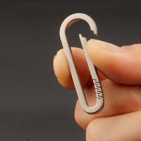 1PCS Hebilla De Llave De Aleación De Titanio Anillo Para Coche Accesorios De Exterior Herramienta EDC Correa De Llave - details 4