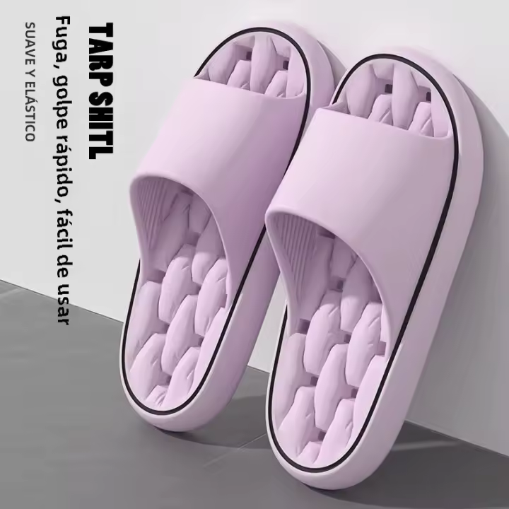 Chinelos De Baño Super Suaves Para El Hogar Chinelos De Nube Antideslizantes Para Hombres Y Mujeres Sandalias De Interior EVA - 1