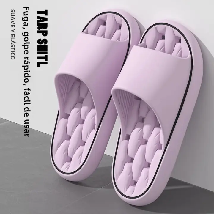 Chinelos De Baño Super Suaves Para El Hogar Chinelos De Nube Antideslizantes Para Hombres Y Mujeres Sandalias De Interior EVA - 1