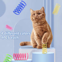 Juguetes Para Gatos 16pcs Coloridos Sprials De Plástico Duraderos Interactivos Para Gatos Y Gatitos Herramientas De Sprials Para Gatos - details 0