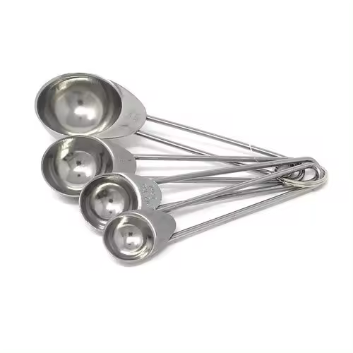 Juego de 4 cucharas medidoras en acero inoxidable para tu estilo de vida - 1