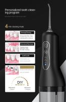 Irrigador Dental, Irrigador Bucal Portatil Inalámbrico Profesional 4 Boquillas 4 Modos, USB Recargable Para Limpieza de Dientes, IPX7 Impermeable 300ML, Para Hogar y Viajes - details 4