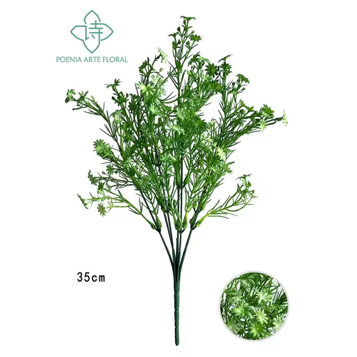 Poenia Arte Floral - Flores y Plantas Artificiales - Ramo Astre 35cm (Pack de 3) - 1