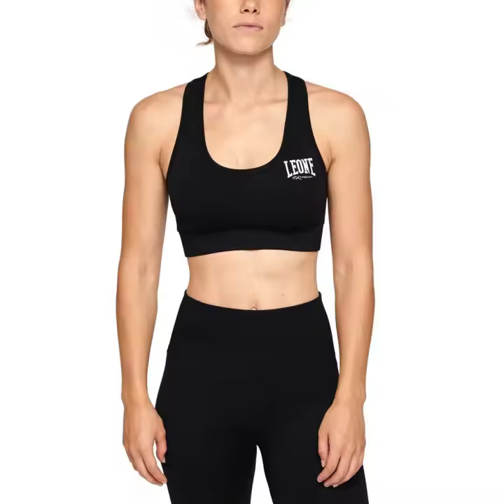 Ropa mujer Tops y sujetadores deportivos Leone1947 Sujetador Deportivo Logo Negro - 1