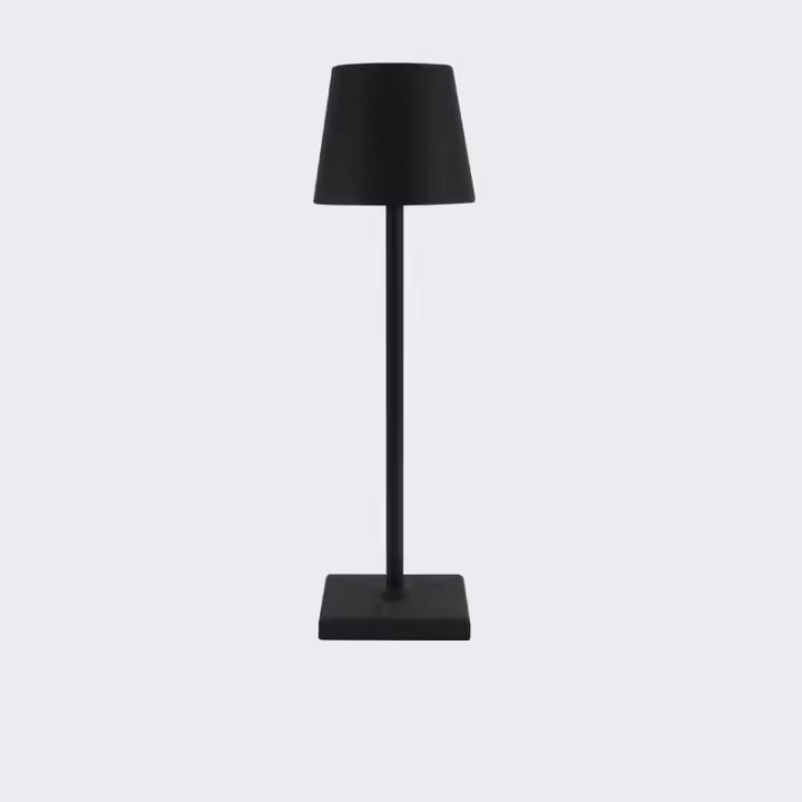 Lámpara De Mesa Retro Con Luz LED Recargable Toque Metálico Para Decoración De Bar Coffee Table Restaurante Dormitorio - 1
