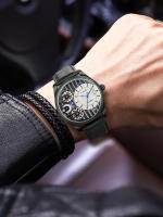 Reloj De Cuarzo Para Hombre TOMI Con Correa Desmontable Estilo Negocios Y Sencillo Caja De Regalo De Fiestas Material De Pulsera PU Calendario Completo Resistente Al Agua - details 5