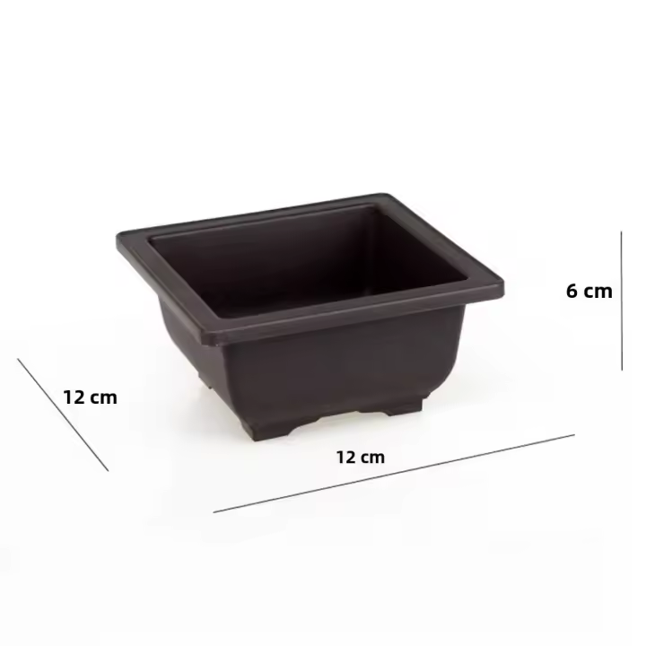 Maceta De Plástico Para Plantas De Bonsái Y Suculentas Cuadrada Moderna Para Balcón Jardín Uso En Interiores Y Exteriores - 1
