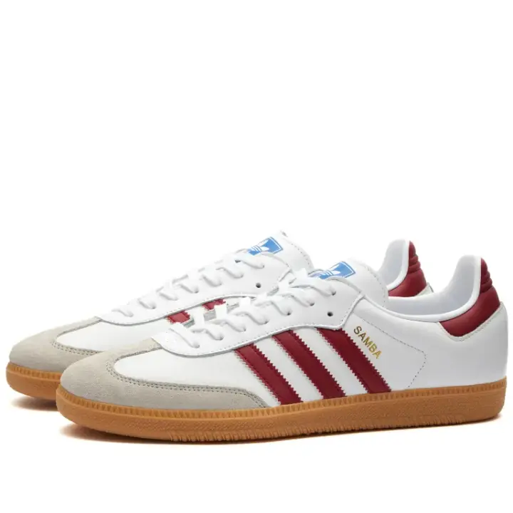 Adidas Samba OG IF 3813 Cloud White / Collegiate Burgundy - 1