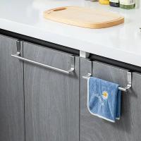 Rack De Toalla De Acero Inoxidable 1PC Soporte Colgante Para Puerta Baño Cocina Armario Herramienta De Almacenamiento Fácil Instalación - details 7