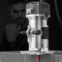 Máquina de recorte eléctrica de 6 velocidades, 800W, 33000rpm, fresado de carpintería, grabado a mano, enrutador de bordes de madera, recortadora, herramientas eléctricas para el hogar, bricolaje - details 3