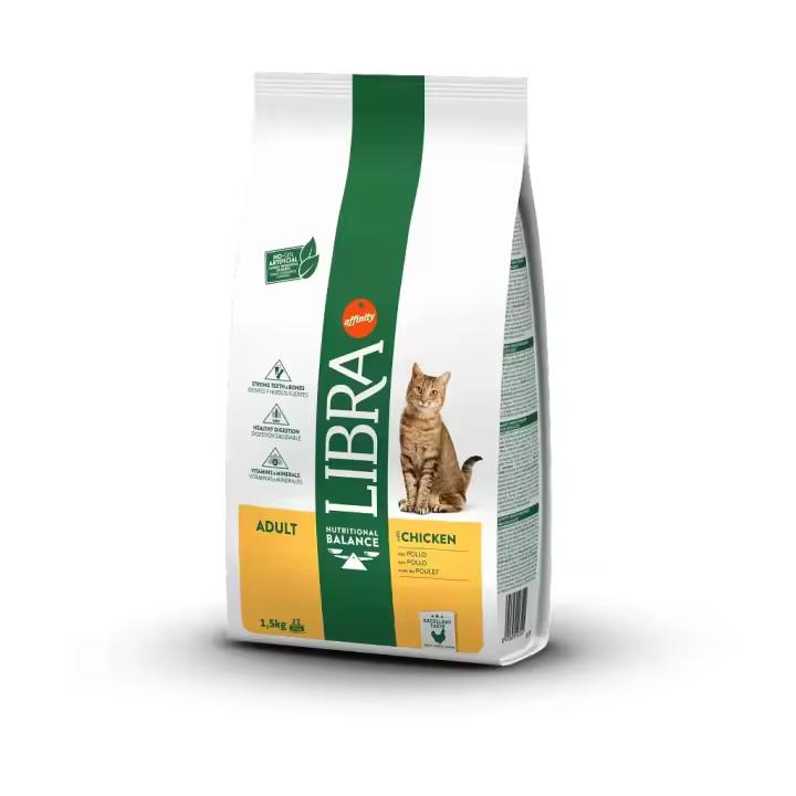 LIBRA CHICKEN, Pienso para Gatos Adultos con Pollo Pienso seco para Gatos - 1