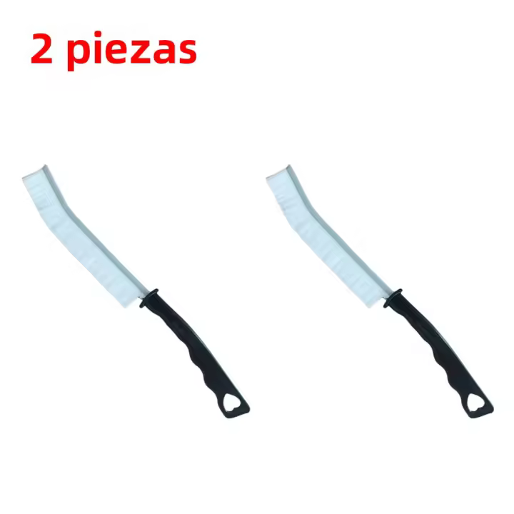 Cepillo De Limpieza Para Grietas Con Manija Larga Dureza Alta Para Ducha Azulejos Ralladura Ventanas Herramienta Multifuncional De Limpieza Del Hogar - 1