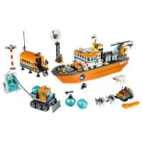Bloques De Construcción De La Serie Ciudad Aventura Arktik Icebreaker Barco Motocicleta Avión Juguete De Bloques De Plástico Compatible Con Lego Regalo De Navidad Para Niños - details 2