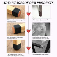 16pcs Protекторes De Pies De Muebles De Silicona Antideslizantes Con Tapete De Goma Para Pisos De Madera Protección Contra Rasguños Y Ruido - details 2