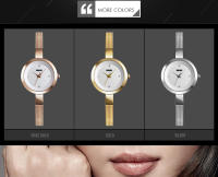 Reloj De Cuarzo Para Mujer SKMEI Lujo Fino Correa Estilo Casual Acero Inoxidable Resistente Al Agua Y Al Choque Display Sin Número - details 3