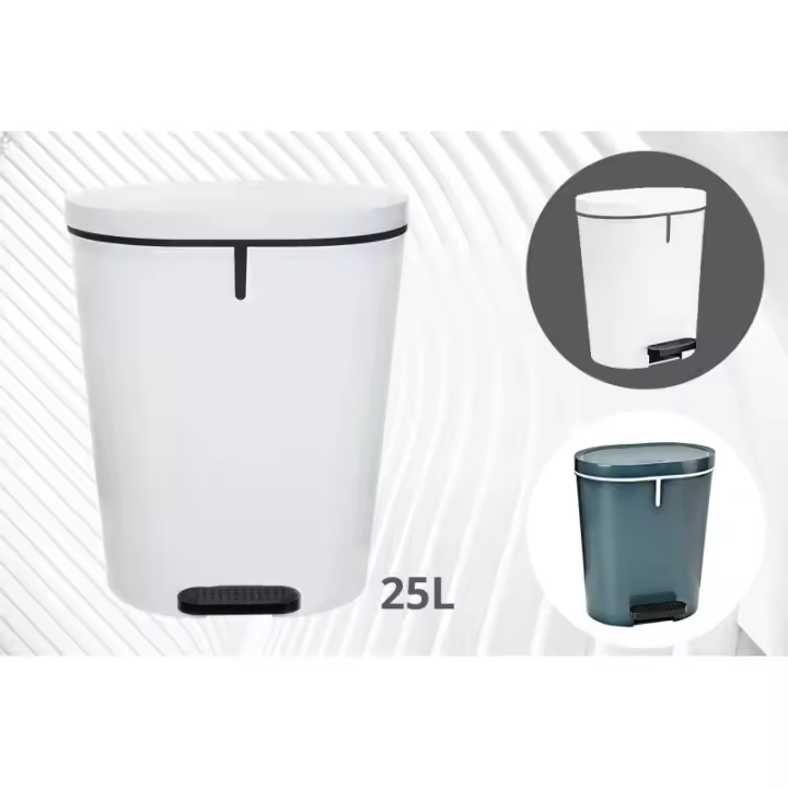 Cubo con pedal PEDALBIN OVAL de 25 litros 24200 DENOX- FAMESA - 1