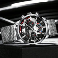 Reloj De Pulsera De Lujo Para Hombre Reloj De Cuarzo Moda Reloj De Mano Luminosa Calendario Casual Adecuado Para Negocios - details 0