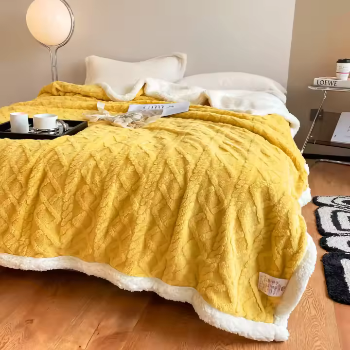 Mantas Sofa/Cama, Manta Polar de Sherpa Multiuso con Microfibra Extra Suave y Borreguitos, Manta estampada sedalina, 3 medidas, diferentes colores, 130x160cm/160x220cm y 220x240cm. Envío desde España - 1