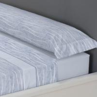 CARPE DIEM Juego de Sábanas de Microfibra Estampada Mod. CALELLI Color Azul - Conjunto de Ropa de Cama 3 o 4 Piezas para Cama 90, 105, 135, 150, 150/160  y 180 cm, Suaves, Transpirables y Confortables, Válidos para Colchones hasta 28 cm de Grosor - details 1