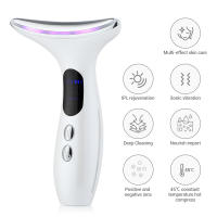 Dispositivo De Belleza Para El Cuello Y La Cara Con Masaje De Compresión Caliente Y Levantamiento Rejuvenecimiento De La Piel Recargable Por USB - details 2