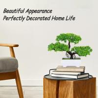 Planta Artificial De Bonsái Pequeña Decoración De Mesa Para Sala De Estar Y Bodas Arbol De Plástico Falso Para Decoración De Hogar Y Jardín - details 4