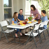 Mesa patas plegables ajustable en altura Lifetime 183x76x61-91 cm - details 4