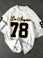 Camiseta De Deporte Para Hombre Con Estampado De Los Angeles Número 78 Estilo Retro Y Casual Camiseta De Verano 2025 - details 4
