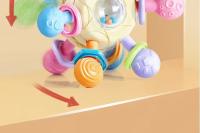 Juguete De Enseñanza Temprana Para Bebés Montessori Sensory Rotativo De Silicona Bola De Masticación Para Niños Recién Nacidos Y Niños Pequeños Desarrollo Inteligente - details 10