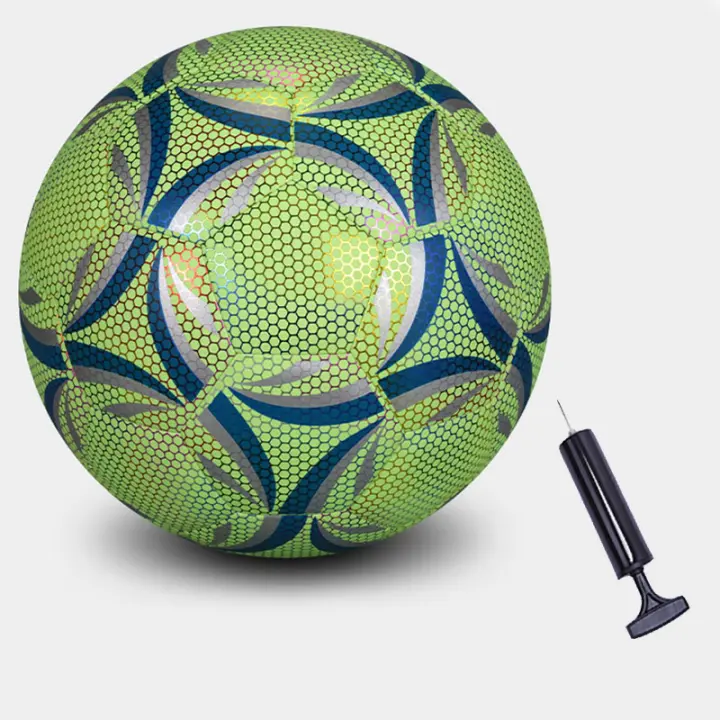 1 Pc Balón De Fútbol LED Reflectante Para Entrenamiento Adultos Material PVC Luminoso Y Fluorescente Sin Inflar - 1