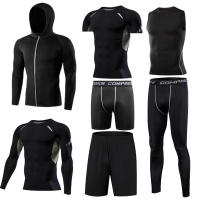Camiseta De Compresión Para Correr En Hombre Camiseta De Fútbol De Secado Rápido Camiseta Deportiva Tensa Para Gimnasio Y Fitness Manga Corta Transpirable - details 35