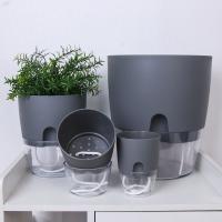 Maceta Automática De 2 Capas Para Riego De Flores Con Algodón Y Cuerda Decoración De Jardín Y Hogar Contenedor De Agua Inteligente Para Plantas Verdes Y Flores - details 2