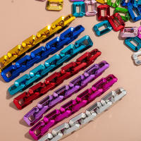 20pcs Cuentas De Acrylico Metálico Para Hacer Pulseras Collares Y Aretes Colorido Ovalado 21x28mm Accesorios De Joyería DIY - details 1