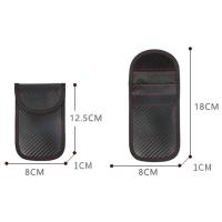 Bolsa De Bloqueo De Señal RFID Para Llaveros De Coche Y Tarjetas De Crédito Organizador De Privacidad Protección De Datos Material De Fibra De Carbono - details 1