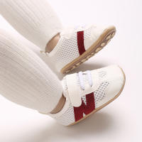 Zapatos Deportivos Infantis Color Bloqueados Antideslizantes Y Cómodos Para Caminar Suela De Goma Tallas 0-18M Hombres - details 10