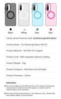 Funda Magnética De Lujo Para Samsung Galaxy A56 A36 A26 5G Resistente a Golpes Y Arañazos Translúcida Antisuciedad Con Impermeabilidad - details 3