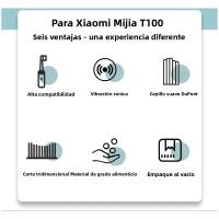 Cabezales De Cepillo De Dientes Eléctricos Sonicos Reemplazables 8PCS Para XIAOMI MIJIA T100 Cerdas Suaves DuPont Adecuados Para Adultos - details 6