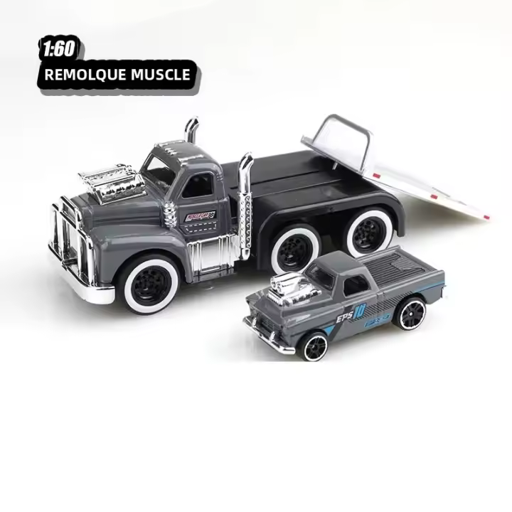 Modelo De Coche De Acción a Escala 1:60 Estático Con Sonido Y Luz Vehículo De Retroceso Para Juguete Colección De Niños Juguetes De Metal YBC - 1