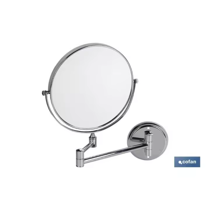 Espejo redondo baño aumento 3 modelo lagoa inox 304 - 1