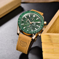 Reloj De Pulsera BENYAR Para Hombre Lujo Deportivo Impermeable Cronógrafo De Cuarzo Correa De Silicona Reloj Militar - details 12