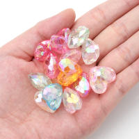iYOE 20pcs Corazones Grandes Brillantes De Cristal Acrílico Cuentas Sueltas AB Para La Fabricación De Joyas Collar Pendiente Pulsera - details 1