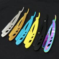 Afeitadora Manual Para Hombres Barbero Cuchillo De Lámina Reemplazable Cuidado De Barba Regalo Para Hombres Metal No Electrónica - details 0