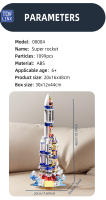 ToylinX 1099PCS Bloques De Construcción Espacial Exploración Rocket Juguete Coleccionable Para Adultos Regalos Festivos Navidad Halloween Pascua - details 6
