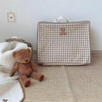 Bolsa De Mano De Oso Lindo Para Niños Organizador Impermeable De Bolsas De Almacenamiento De Ropa De Bebé Bolsa De Viaje De Jardín De Infantes Tamaño Medio Estilo Tote Bag - details 9