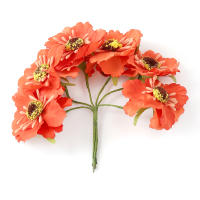 2/5Pcs Bouquet De Flores Artificiales Daisy Para Decoración De Hogar Y Bodas Adorno Para Scrapbooking Y Manualidades - details 5