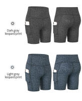 Pantalones cortos de Yoga para mujer, pantalones de camuflaje, cintura alta, ajustados, para gimnasio, Fitness, correr, mallas deportivas, medias de secado rápido S M L XL 2XL - details 25