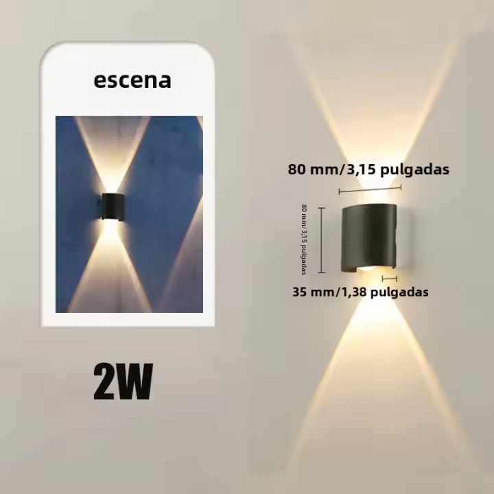 Lámpara De Pared LED Con Sensor De Movimiento Impermeable IP66 Para Exterior Iluminación De Jardín Y Pasillo Luz De Calle Contemporánea ABS 220V - 1